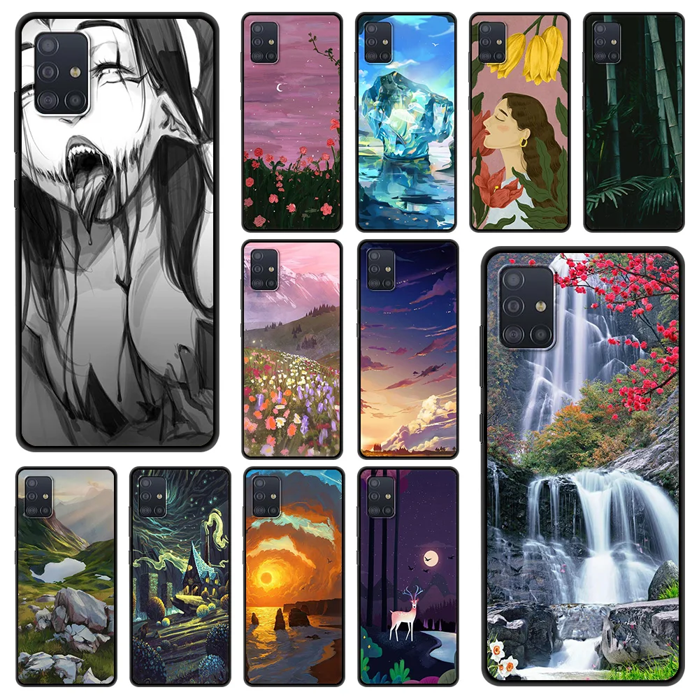 Nature Sketching Phone Case for Samsung Galaxy A12 A22 A32 A50 A70 A52 A40 A10 A20 A30 Cover Luxury Silicone Soft Shell TPU Bag
Nature Sketching Phone Case for Samsung Galaxy A12 A22 A32 A50 A70 A52 A40 A10 A20 A30 Cover Luxury Silicone Soft Shell TPU Bag