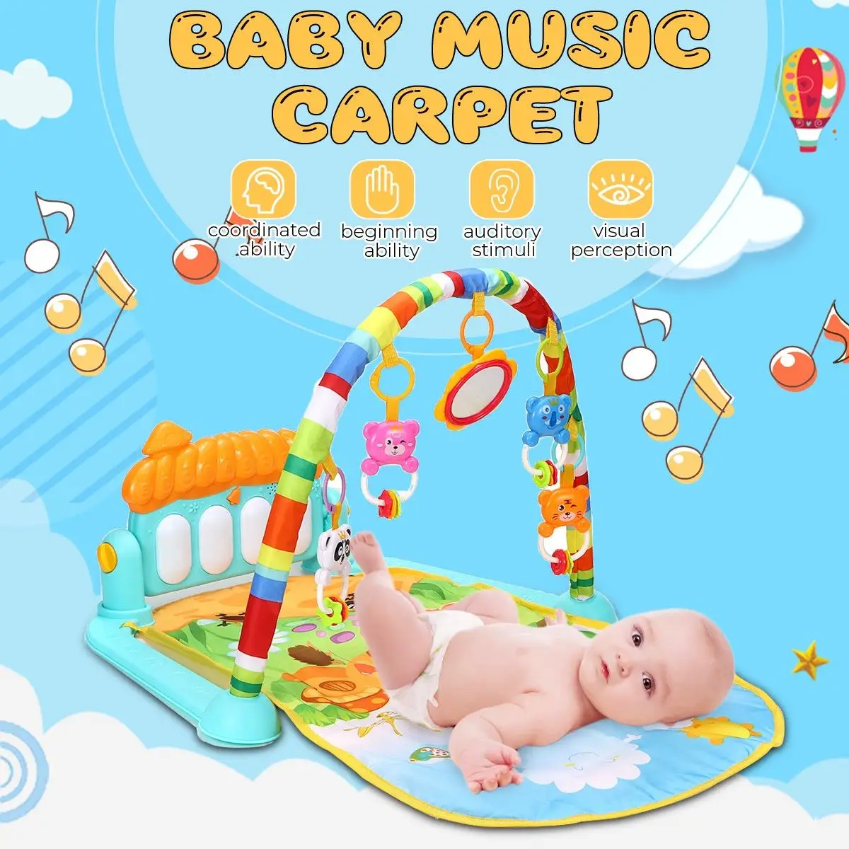 Baby Music Play Mats Foot Piano Keyboard Carpet Educational Rack Toys Mat Cute Animal Kids Crawling Activity Gym Toys
Baby Music Play Mats Foot Piano Keyboard Carpet Educational Rack Toys Mat Cute Animal Kids Crawling Activity Gym Toys