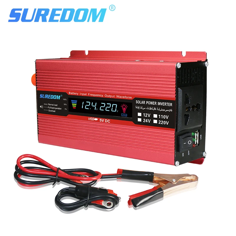 Intellgent LCD Display 1000W Modified Sine Wave Power Inverter 12V/ 24V To 220V Converter Transformer Power Supply Inverter
Intellgent LCD Display 1000W Modified Sine Wave Power Inverter 12V/ 24V To 220V Converter Transformer Power Supply Inverter