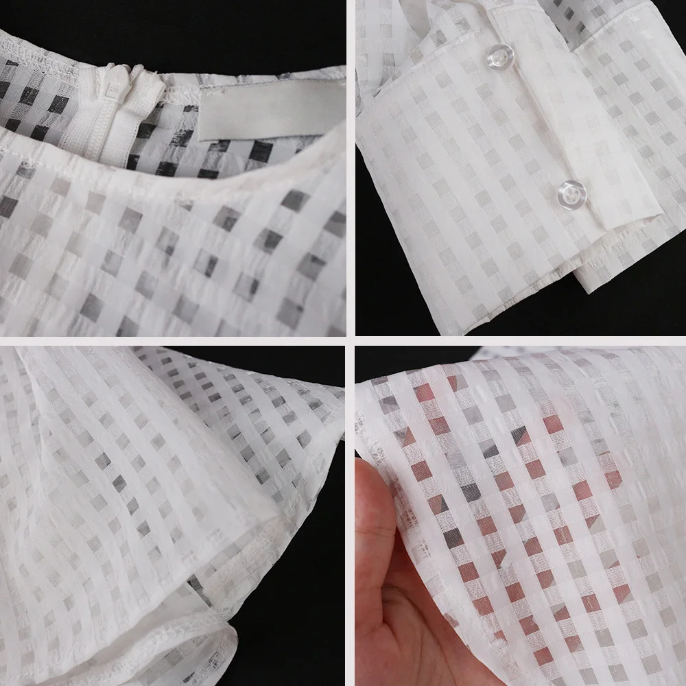 Shirt Women Long Sleeve Tops and Bloues 2021 Autumn Fall Sexy Hollow See Through White Shirts Cute Ruffle Plus Size Ladies Top
Shirt Women Long Sleeve Tops and Bloues 2021 Autumn Fall Sexy Hollow See Through White Shirts Cute Ruffle Plus Size Ladies Top