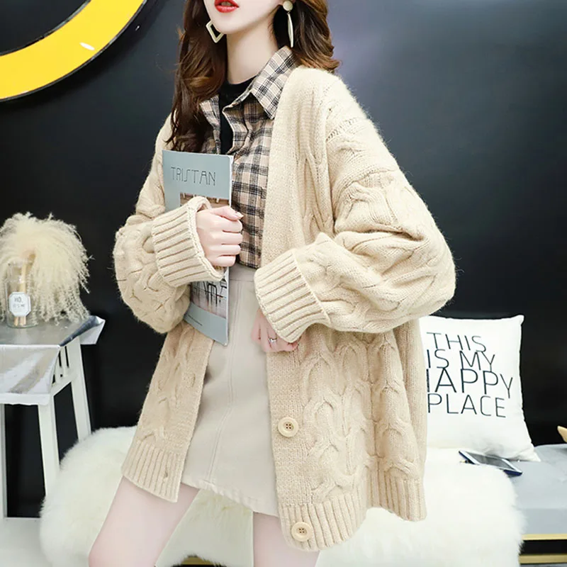 Cardigan Women Long Warm Solid Six Colors Single Breasted Pockets Comfortable Fashion Korean Style Casual All-match Simple Chic
Cardigan Women Long Warm Solid Six Colors Single Breasted Pockets Comfortable Fashion Korean Style Casual All-match Simple Chic
