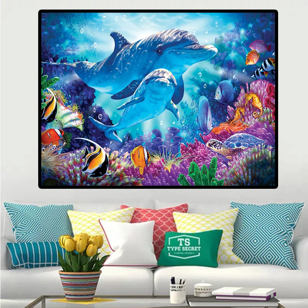 Full Square Drill 5D Diamond Painting Animal DIY Diamond Embroidery Undersea Animals Mosaic Picture Wall Art Poster Home Decor
Full Square Drill 5D Diamond Painting Animal DIY Diamond Embroidery Undersea Animals Mosaic Picture Wall Art Poster Home Decor