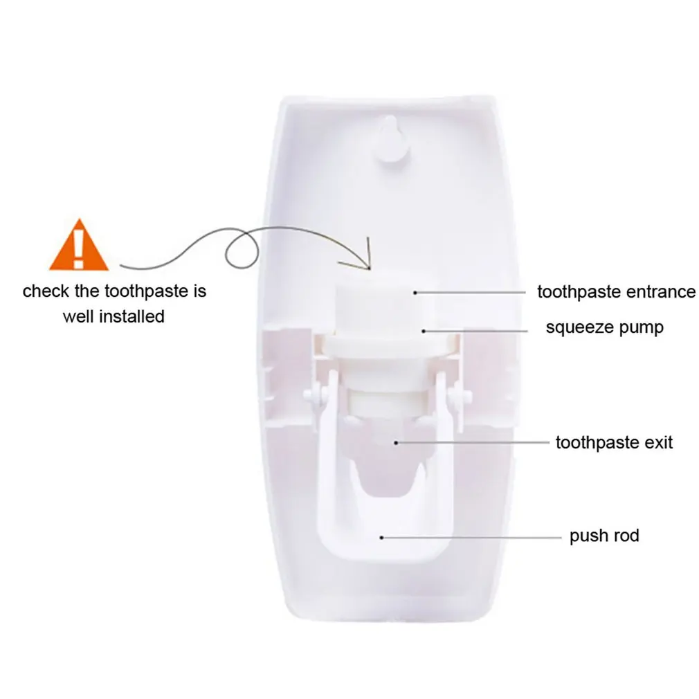 Automatic Toothpaste Dispenser Wall Mount Dust-proof Toothbrush Holder Wall Mount Storage Rack Bathroom Accessories Set
Automatic Toothpaste Dispenser Wall Mount Dust-proof Toothbrush Holder Wall Mount Storage Rack Bathroom Accessories Set