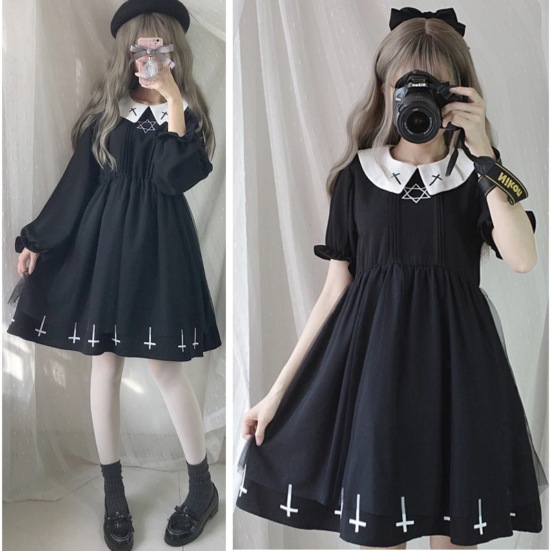 Женское платье в стиле «Лолита», готическое мягкое фатиновое платье в японском стиле Харадзюку со звездами, для косплея, милая уличная одеж...
Женское платье в стиле «Лолита», готическое мягкое фатиновое платье в японском стиле Харадзюку со звездами, для косплея, милая уличная одеж...