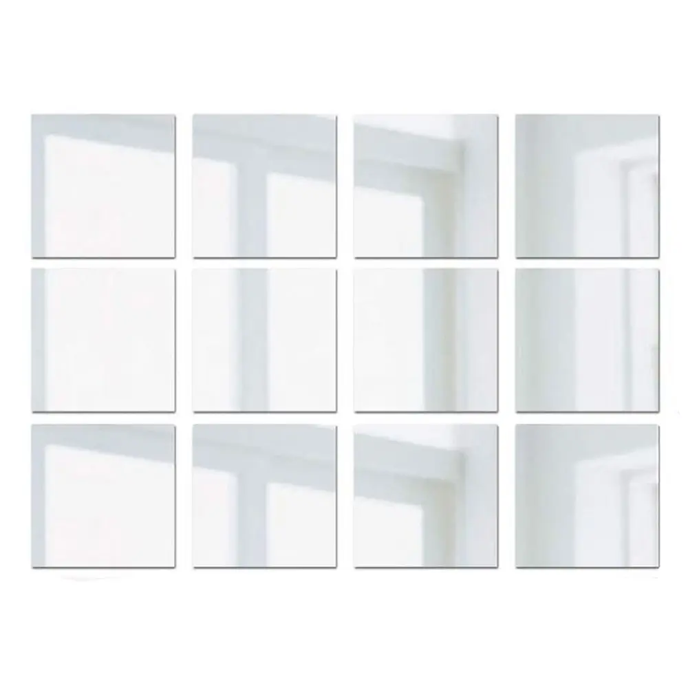 12PCS Home Decor Self-adhesive Bathroom Bedroom Mirror Stickers Square DIY Decals Wall Tile Stickers
12PCS Home Decor Self-adhesive Bathroom Bedroom Mirror Stickers Square DIY Decals Wall Tile Stickers