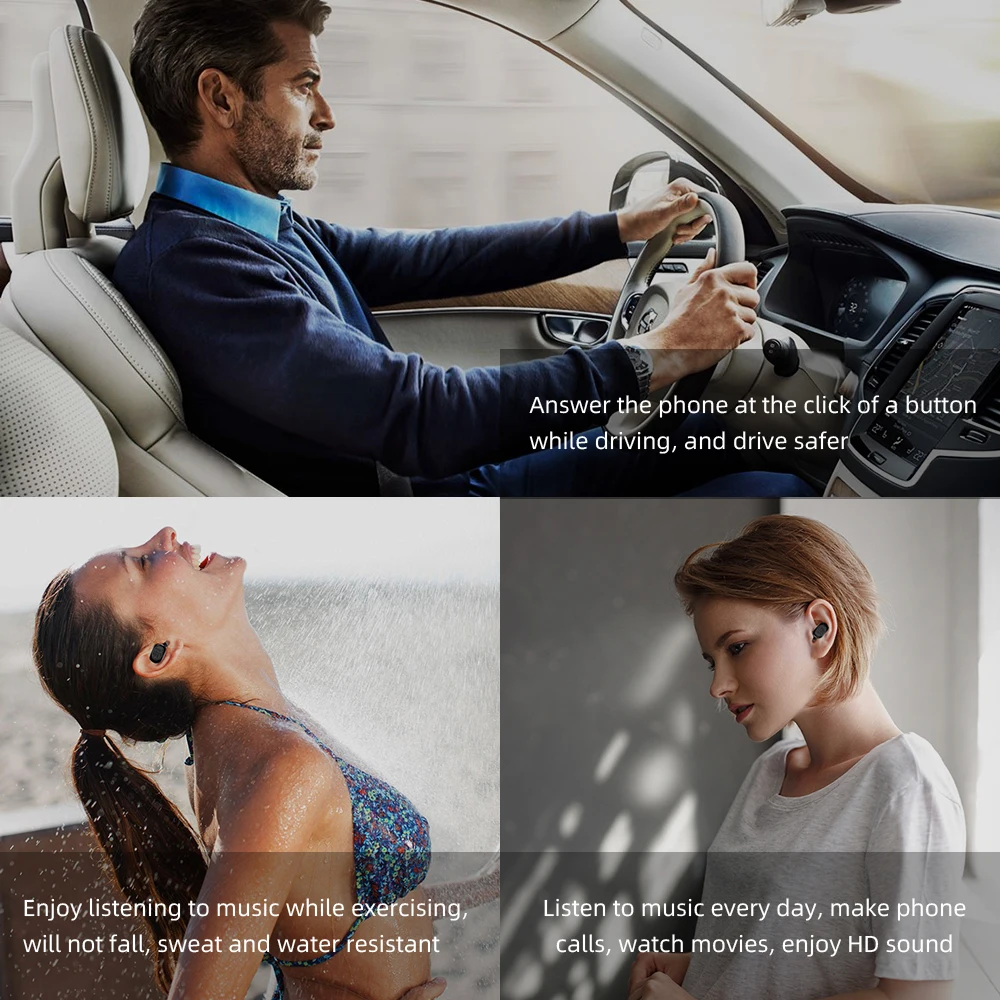 Bluetooth Earphones 360 Rotation Hifi Stereo TWS Wireless Bluetooth 5.0 Earphone Button Control Waterproof Earbuds Headset 
Bluetooth Earphones 360 Rotation Hifi Stereo TWS Wireless Bluetooth 5.0 Earphone Button Control Waterproof Earbuds Headset