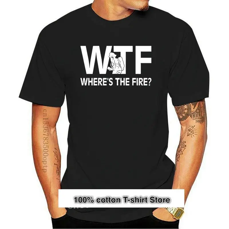 Camiseta divertida Wtf para hombre, camisa de cumpleaños de bombero de fuego, cuello redondo, 100% algodón, novedad
Camiseta divertida Wtf para hombre, camisa de cumpleaños de bombero de fuego, cuello redondo, 100% algodón, novedad