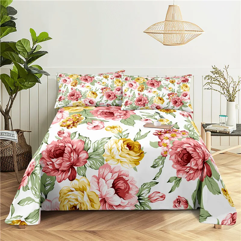 Flower 0.9/1.2/1.5/1.8/2.0m Digital Printing Polyester Bed Flat Sheet With Pillowcase Print Bedding Set
Flower 0.9/1.2/1.5/1.8/2.0m Digital Printing Polyester Bed Flat Sheet With Pillowcase Print Bedding Set