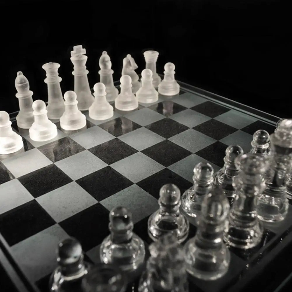 K9 Glass Chess Luxury Elegant International Chess Game Chess Packaging Board Wrestling Game Set Glass Small International C J1I2
K9 Glass Chess Luxury Elegant International Chess Game Chess Packaging Board Wrestling Game Set Glass Small International C J1I2