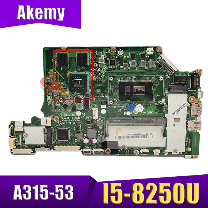 LA-E892P NBGT011001 NB.GT011.001 I5-8250U N17S-G1-A1 материнская плата для ноутбука ACER A515-51G AN515-31 A315-53 N17C4 A517-51G материнская плата
LA-E892P NBGT011001 NB.GT011.001 I5-8250U N17S-G1-A1 материнская плата для ноутбука ACER A515-51G AN515-31 A315-53 N17C4 A517-51G материнская плата