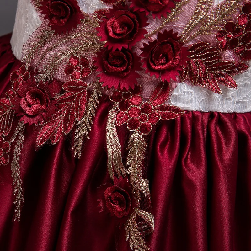 Infant Kids Dress Girls Lace Satin Embroidery Flower girls High grade Dress Party Wedding Dress Elegant Princess Dresses
Infant Kids Dress Girls Lace Satin Embroidery Flower girls High grade Dress Party Wedding Dress Elegant Princess Dresses