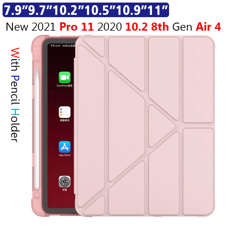 For iPad Air 4 Case Pro 11 Case 2021 Funda iPad 10.2 inch Case 9th 8th 7th Generation Case Air 3 Mini 5 9.7 2018 Pencil Cases
For iPad Air 4 Case Pro 11 Case 2021 Funda iPad 10.2 inch Case 9th 8th 7th Generation Case Air 3 Mini 5 9.7 2018 Pencil Cases