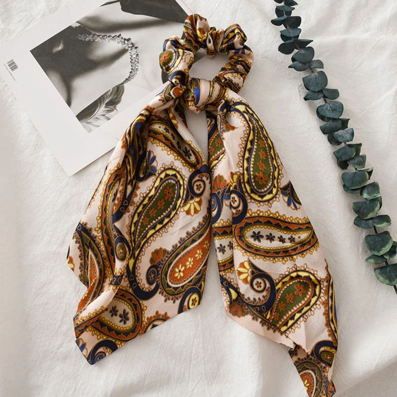 Hair Scarf Ponytail Holder Hair Accessories Long Satin Ribbon Hair Rope Elastic Hair Bands Cashew Printed Scrunchies
Hair Scarf Ponytail Holder Hair Accessories Long Satin Ribbon Hair Rope Elastic Hair Bands Cashew Printed Scrunchies