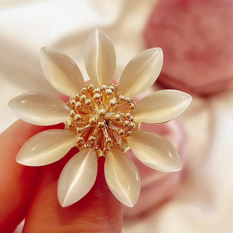 High-End Brooch For Women's Opal Flower Brooch Exquisite Pin Buckle High-End Fixed Anti-Glare Clothing Coat Accessories Corsage
High-End Brooch For Women's Opal Flower Brooch Exquisite Pin Buckle High-End Fixed Anti-Glare Clothing Coat Accessories Corsage
