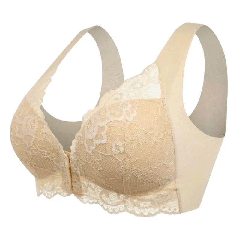 Full Cup Bra Lingerie Women Comfortable Sexy Lace Underwear Front Buckle Non-adjusted Straps No Steel Ring Breathable Bras
Full Cup Bra Lingerie Women Comfortable Sexy Lace Underwear Front Buckle Non-adjusted Straps No Steel Ring Breathable Bras