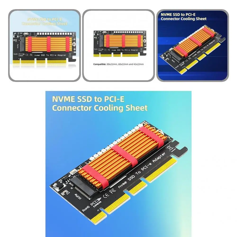 Long Service Time with Cool Light NVME SSD to PCI-E Connector Cooling Sheet for Desktop Computer
Long Service Time with Cool Light NVME SSD to PCI-E Connector Cooling Sheet for Desktop Computer