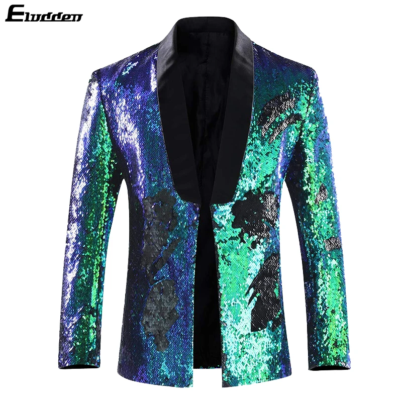 Luxury Royal Costume Sequin Dress Blazer Men Nightclub Stage Shawl Collar Mens Suit Jacket Wedding Party Stage Blazer Masculino
Luxury Royal Costume Sequin Dress Blazer Men Nightclub Stage Shawl Collar Mens Suit Jacket Wedding Party Stage Blazer Masculino