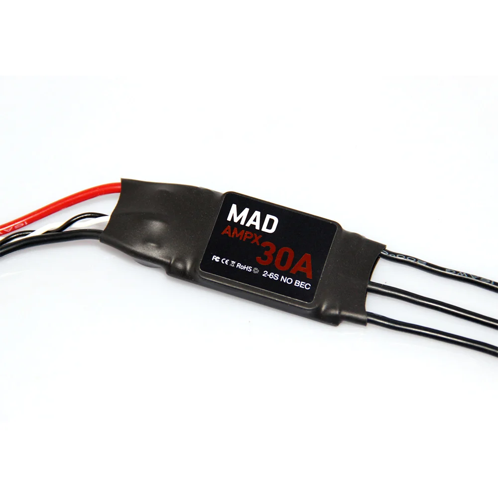MAD AMPX ESC 30A 2-6S w/o BEC for the RC long Range Mapping,Aerial Photography video Drone, Quadcopter, Hexcopter,multirotor
MAD AMPX ESC 30A 2-6S w/o BEC for the RC long Range Mapping,Aerial Photography video Drone, Quadcopter, Hexcopter,multirotor