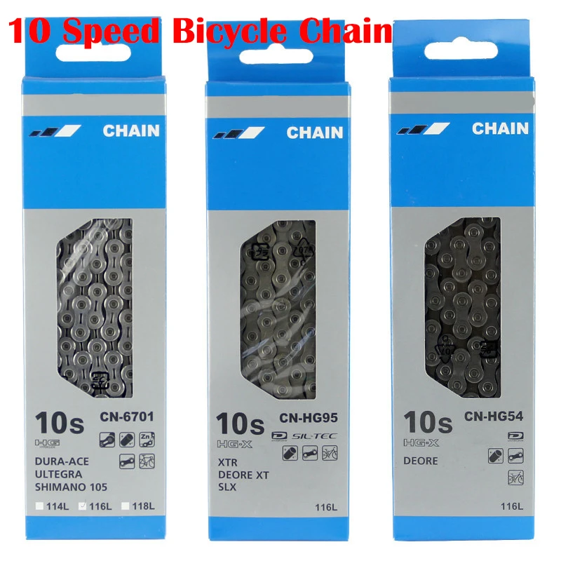 10Speed Bicycle Chain Velocidade Titanium Plated Ti Silver Mountain Road Bike Mtb Chains Part 116 Links Super Light Chains Цепь
10Speed Bicycle Chain Velocidade Titanium Plated Ti Silver Mountain Road Bike Mtb Chains Part 116 Links Super Light Chains Цепь