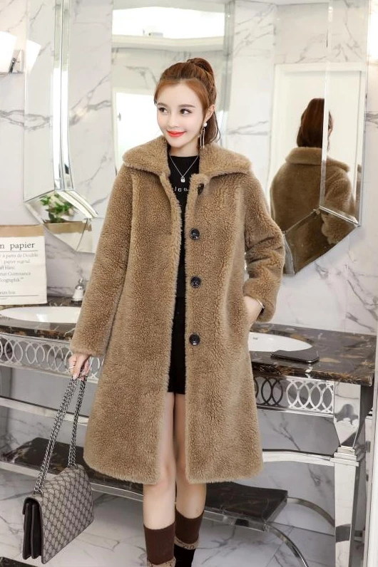 Women 2020 Autumn Winter New Warm Genuine Wool Fur Coats Female Real Sheep Shearing Jacket Ladies Plus Size Loose Outwears Q100
Women 2020 Autumn Winter New Warm Genuine Wool Fur Coats Female Real Sheep Shearing Jacket Ladies Plus Size Loose Outwears Q100