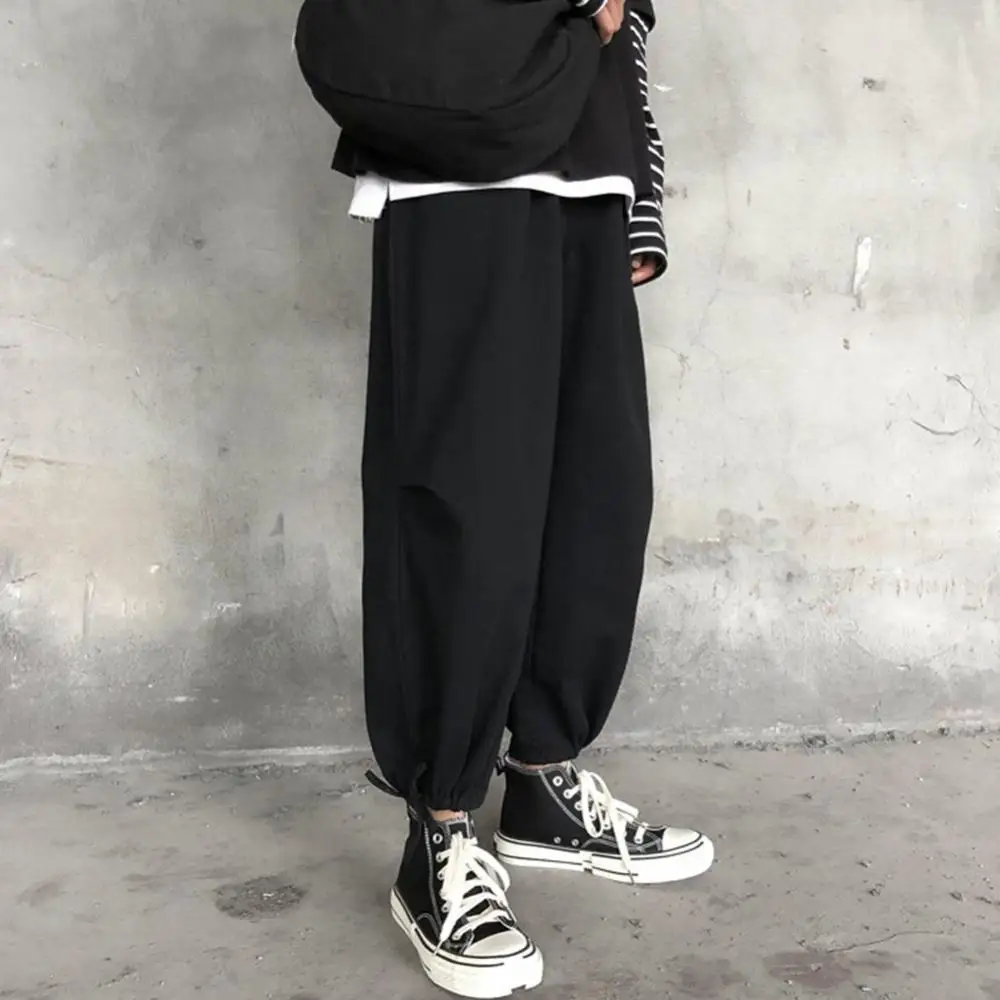 Straight Pants Men Casual Nine-point Sports Drawstring Harlan Pants Loose All-macth Trend Male Trousers Four Seasons
Straight Pants Men Casual Nine-point Sports Drawstring Harlan Pants Loose All-macth Trend Male Trousers Four Seasons