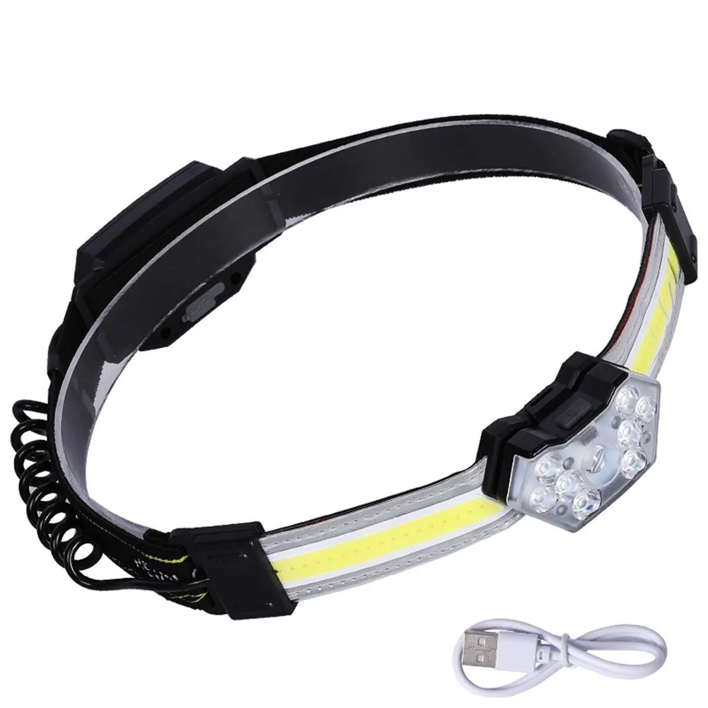 Headlight With Charging Cable Waterproof Head Torch Headlamp Super Bright USB Rechargeable LED Light 45°wider Adjustable Tool
Headlight With Charging Cable Waterproof Head Torch Headlamp Super Bright USB Rechargeable LED Light 45°wider Adjustable Tool
