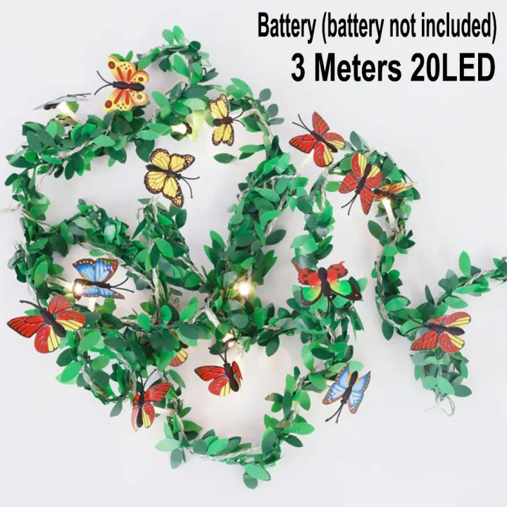 Led Light String Rattan Butterfly Christmas Decoration Light Battery Box For Garden Holiday Home Party Christmas Decoration
Led Light String Rattan Butterfly Christmas Decoration Light Battery Box For Garden Holiday Home Party Christmas Decoration