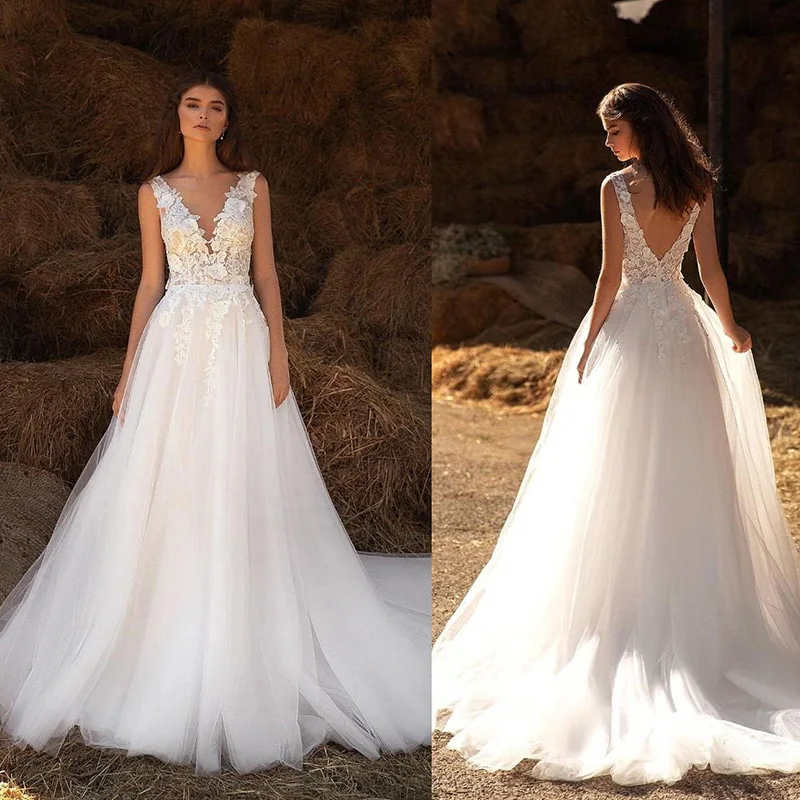 Hi Shy Bride New simple wedding dress backless sleeveless design chiffon lace bride dresses princess dress plus size tailor-made
Hi Shy Bride New simple wedding dress backless sleeveless design chiffon lace bride dresses princess dress plus size tailor-made
