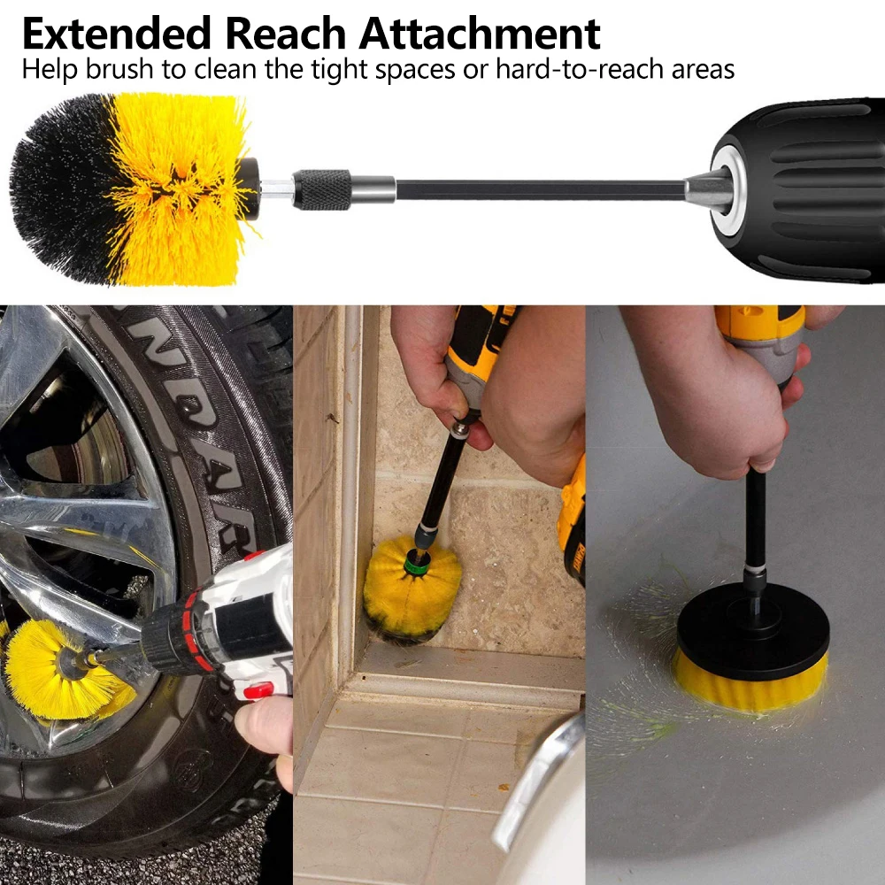 22pcs Cleaning Brush Cleaner Drill Brushes For Bathroom Surface Grout Tile Shower Bath Kitchen Car Floor Care Cleaning Tools
22pcs Cleaning Brush Cleaner Drill Brushes For Bathroom Surface Grout Tile Shower Bath Kitchen Car Floor Care Cleaning Tools