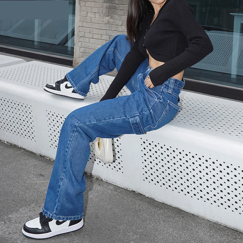 Fashion Plus Size Trouser Streetwear Wide Straight Leg Jeans Woman High Waist Blue Denim Pants Female Aesthetic Baggy Mom Jean
Fashion Plus Size Trouser Streetwear Wide Straight Leg Jeans Woman High Waist Blue Denim Pants Female Aesthetic Baggy Mom Jean