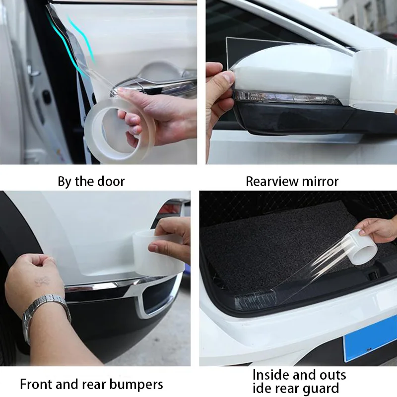 Защитная лента на край автомобильной двери многофункциональная наклейка бампер