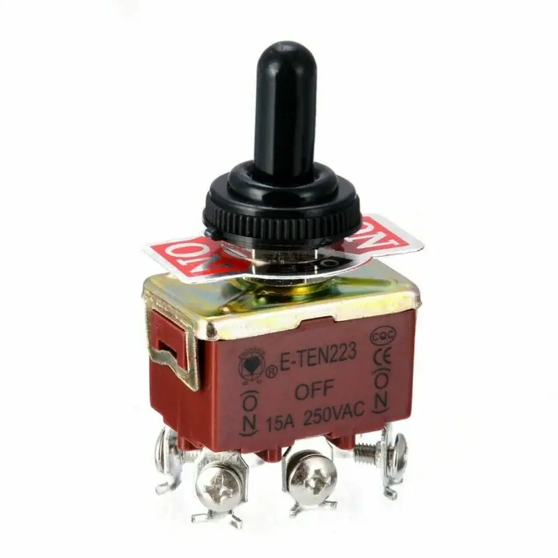 1PC Miniature Toggle Switch Single Pole Double Throw SPDT DPDT ON-OFF-ON 250V 5A ON/OFF Rocker Toggle Switch with Waterproof B
1PC Miniature Toggle Switch Single Pole Double Throw SPDT DPDT ON-OFF-ON 250V 5A ON/OFF Rocker Toggle Switch with Waterproof B