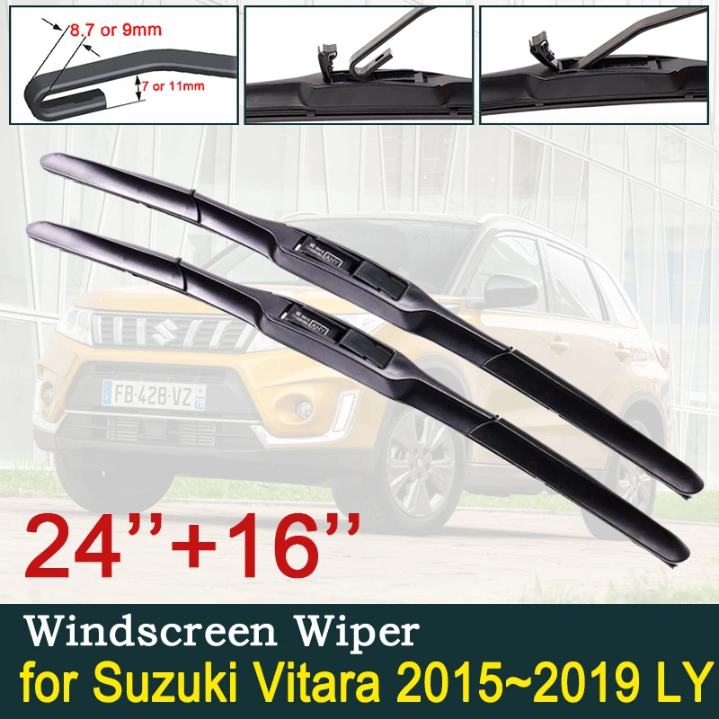 Car Wiper Blades for Suzuki Vitara 2015~2019 LY Escudo Sport Front Windscreen Wipers Car Accessories 2016 2017 2018
Car Wiper Blades for Suzuki Vitara 2015~2019 LY Escudo Sport Front Windscreen Wipers Car Accessories 2016 2017 2018
