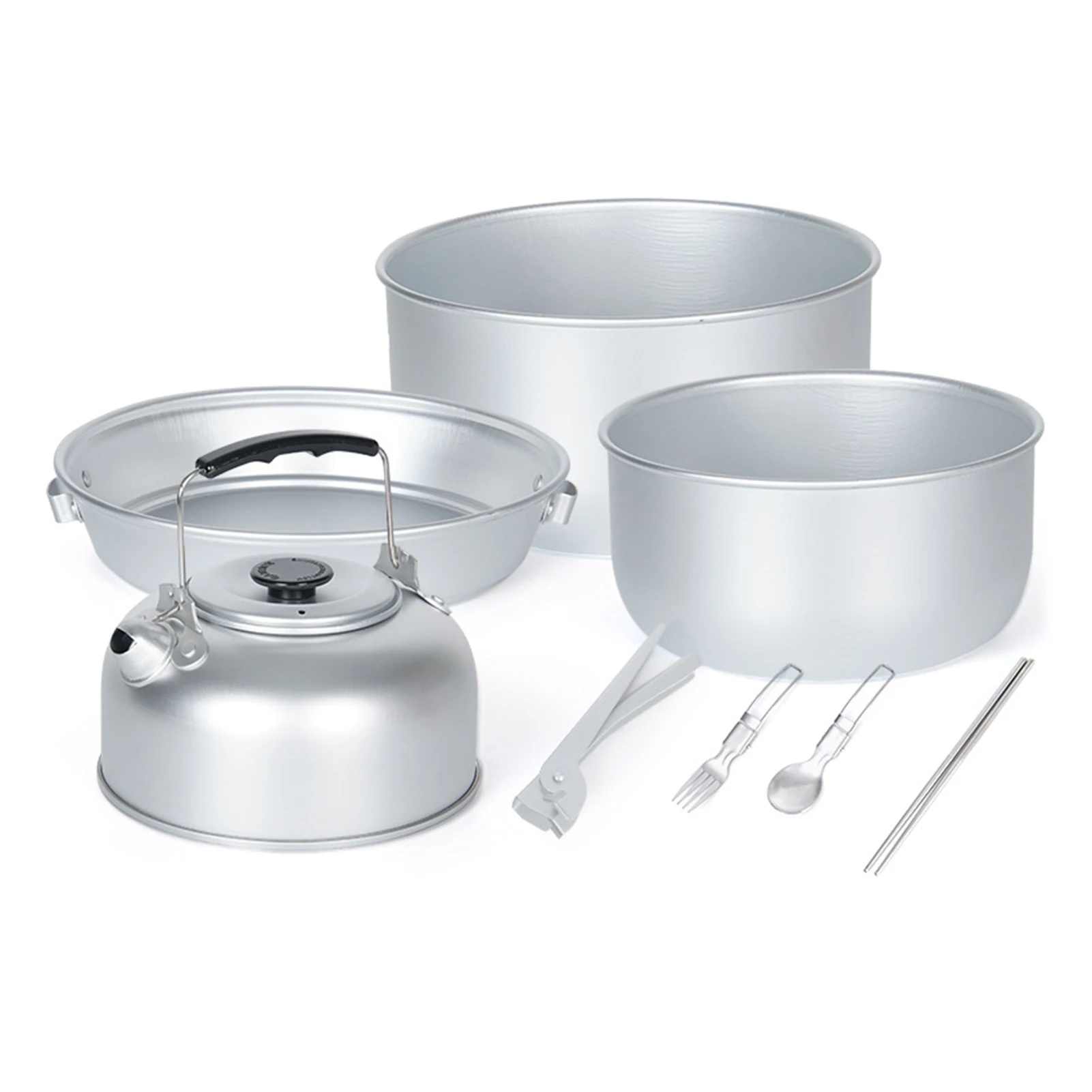 9pcs Camping Pots Kit Portable Cooking Set with Pots Pan Water Kettle Folding Spoon Fork Chopsticks Hand Vice 2021 New
9pcs Camping Pots Kit Portable Cooking Set with Pots Pan Water Kettle Folding Spoon Fork Chopsticks Hand Vice 2021 New