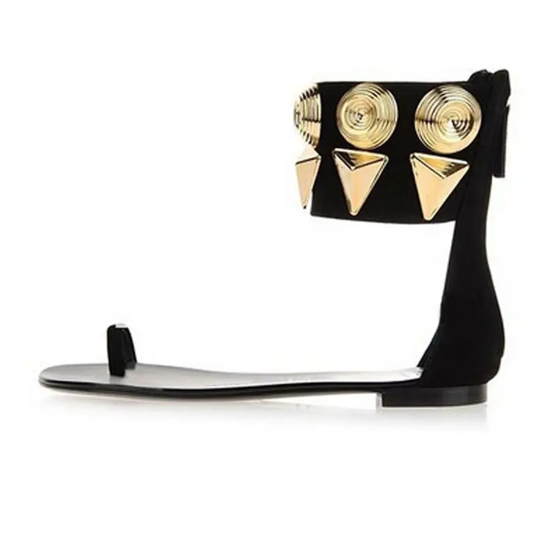 hot selling concise ankle gold metal decor sandal shoes woman high quality flat gladiator sandals
hot selling concise ankle gold metal decor sandal shoes woman high quality flat gladiator sandals