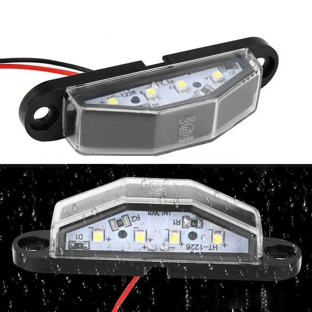 2pcs 12V 24V 4 LEDs LED Car Truck Number License Plate Light Rear Lamp Tail Light For Trailer Boat RV
2pcs 12V 24V 4 LEDs LED Car Truck Number License Plate Light Rear Lamp Tail Light For Trailer Boat RV