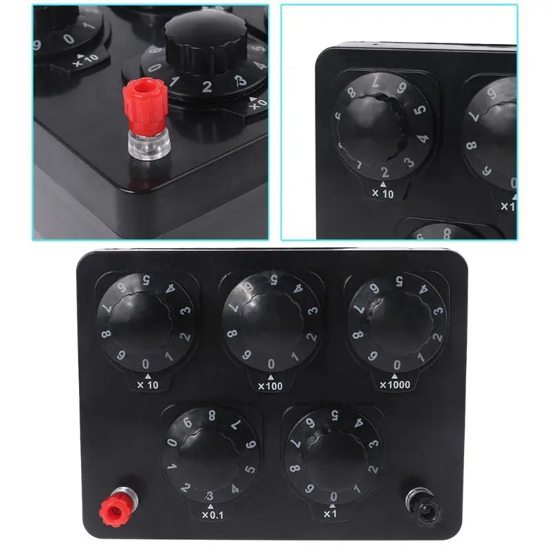 0-9999.9 Ohm Variable Resistance Box Decade Resistor Experimental Equipment For Physical School Teaching
0-9999.9 Ohm Variable Resistance Box Decade Resistor Experimental Equipment For Physical School Teaching