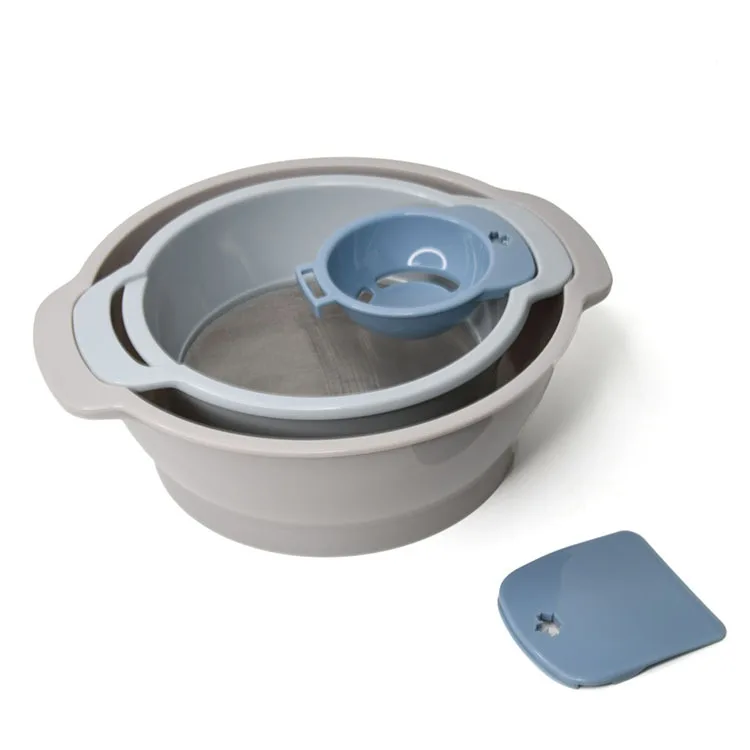 Practical flour sieve set sieve and flour integrated baking tool with egg white separator
Practical flour sieve set sieve and flour integrated baking tool with egg white separator