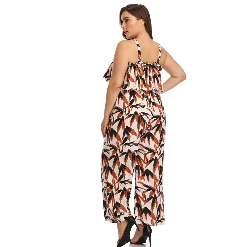 TUHAO Women Spaghetti Strap Printed Jumpsuit High Waist Wide Leg Pants Bohemian Style Loose Large Size Rompers HC289
TUHAO Women Spaghetti Strap Printed Jumpsuit High Waist Wide Leg Pants Bohemian Style Loose Large Size Rompers HC289