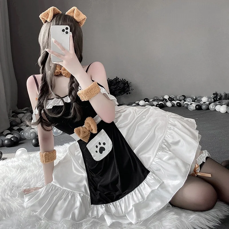 Одежда для косплея Lolita Babydolls, сексуальное экзотическое нижнее белье горничной, платье с открытой спиной и большим бантом, красивый костюм дл...
Одежда для косплея Lolita Babydolls, сексуальное экзотическое нижнее белье горничной, платье с открытой спиной и большим бантом, красивый костюм дл...