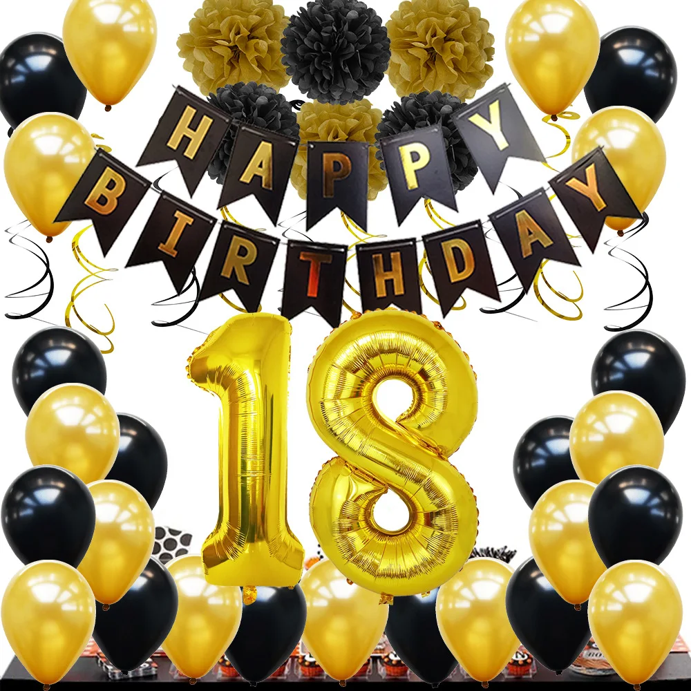 18 21-Year-Old Aluminum Foil Balloon Package Customized Room Letters for Decoration Birthday Arrangement
18 21-Year-Old Aluminum Foil Balloon Package Customized Room Letters for Decoration Birthday Arrangement