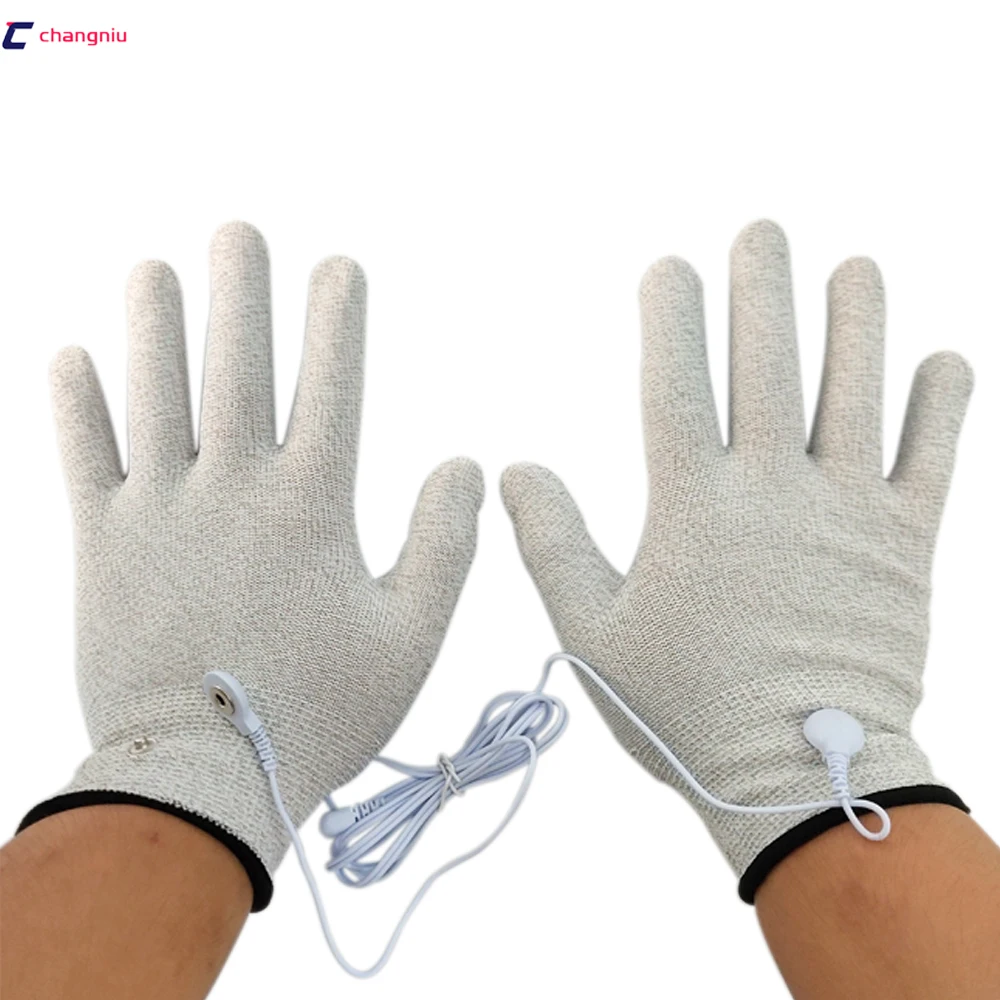 100 pcs/set Silver conductive fiber Massage electrode gloves for TENS/EMS for therapy Hand Massager Anti-static/Anti-skid
100 pcs/set Silver conductive fiber Massage electrode gloves for TENS/EMS for therapy Hand Massager Anti-static/Anti-skid