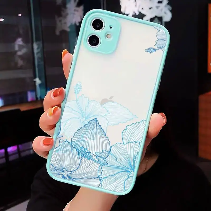 Watercolor flowers gold leaves Phone Case For iPhone 12 11 Mini Pro XR XS Max 7 8 Plus X Matte transparent blue Cover
Watercolor flowers gold leaves Phone Case For iPhone 12 11 Mini Pro XR XS Max 7 8 Plus X Matte transparent blue Cover