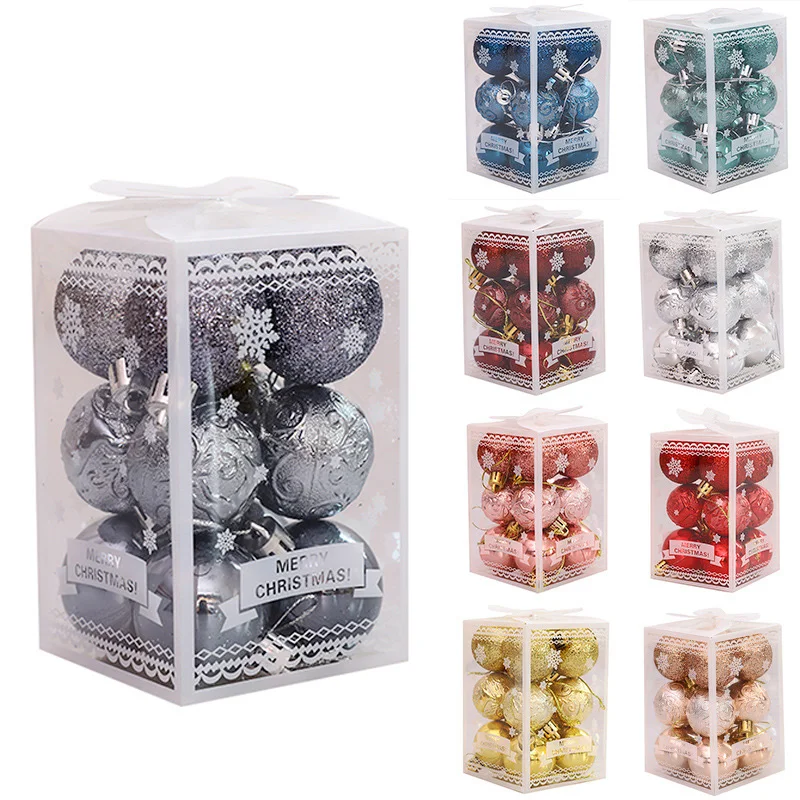 12/30Pcs Color Christmas Balls Creative Painted Xmas Tree Ornaments Ball Home Wedding Party Holiday Hanging Tree pendants Decor
12/30Pcs Color Christmas Balls Creative Painted Xmas Tree Ornaments Ball Home Wedding Party Holiday Hanging Tree pendants Decor