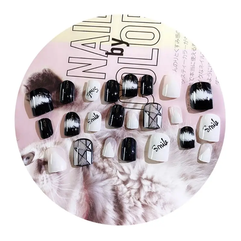 24Pcs Short Acrylic Fake False French Nails Full Cover Finger Nail Art Tips Manicure
24Pcs Short Acrylic Fake False French Nails Full Cover Finger Nail Art Tips Manicure