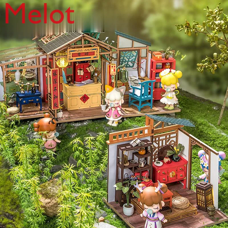 Upscale Retro DIY Cottage Handmade Scene Model Household Chinese Style Decorative Crafts Resin Embellishments
Upscale Retro DIY Cottage Handmade Scene Model Household Chinese Style Decorative Crafts Resin Embellishments