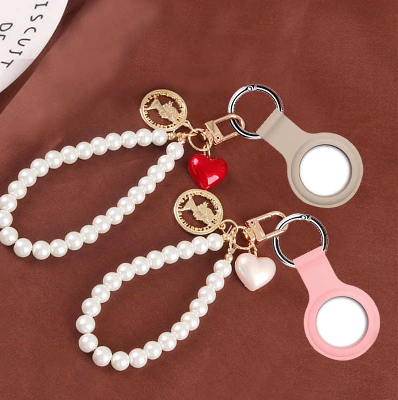 For AirTag Case Luxury Cute Pearl Korea Key Chain Cartoon Anti-lost Silicone Case for Air Tags Locator Tracker Protective Cover
For AirTag Case Luxury Cute Pearl Korea Key Chain Cartoon Anti-lost Silicone Case for Air Tags Locator Tracker Protective Cover