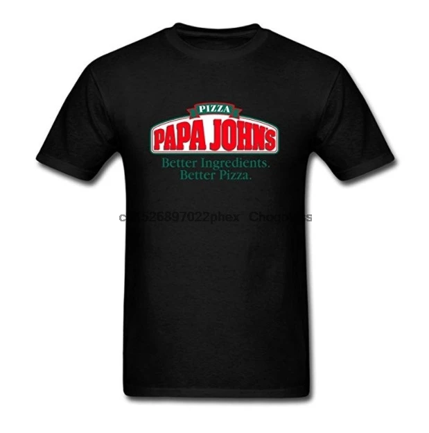 Мужская футболка с коротким рукавом и логотипом PaPa Johns | одежда