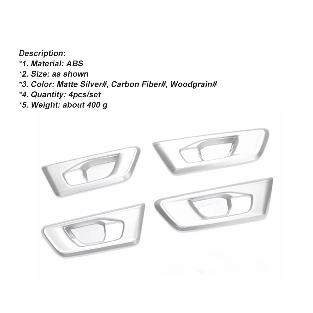 17-21 Honda CRV inner handle frame decoration scratch-resistant inner door bowl patch interior modification parts Fast delivery
17-21 Honda CRV inner handle frame decoration scratch-resistant inner door bowl patch interior modification parts Fast delivery