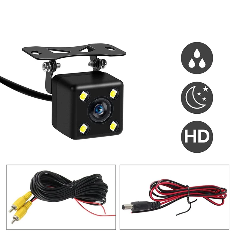 Universal Car 170°Reversing Camera 4 LED High-Definition Waterproof Night Vision Parking Camera
Universal Car 170°Reversing Camera 4 LED High-Definition Waterproof Night Vision Parking Camera